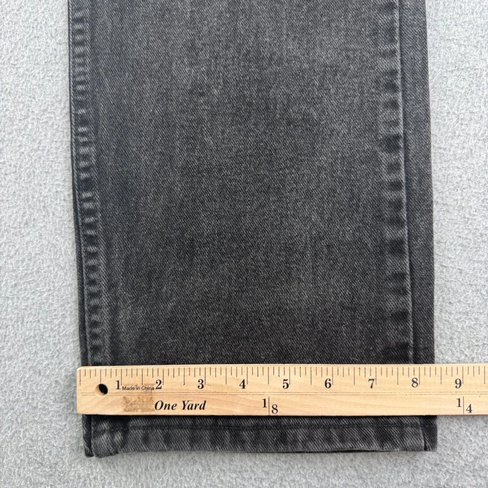 Lee Jeans Mens 36x32 Black Regular Fit Straight Leg Denim Pants 100% Cotton